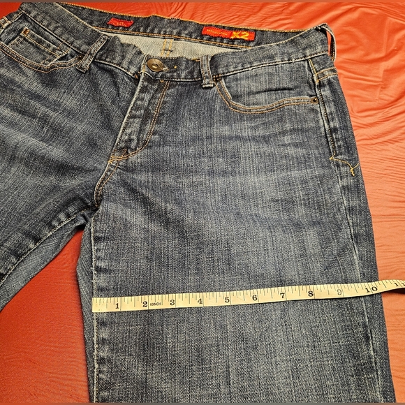 X2 Quality Denim Eva Full Leg Flare Low Rise sz10 E.U.C. - Picture 8 of 10